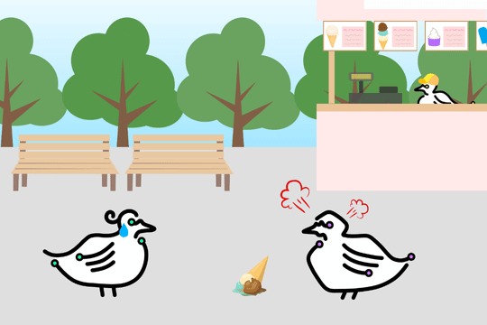 オリジナル例文"climb the walls."