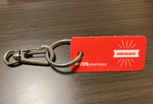 キーホルダー付きCVS Pharmacyカード