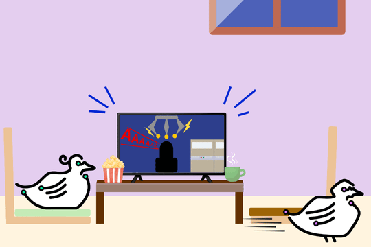 オリジナル例文”I'll be right back.”