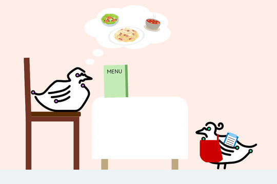 オリジナル例文”○○, please.”