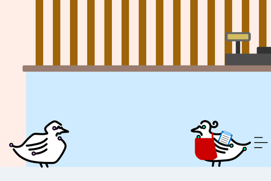 オリジナル例文"Just in walk?"