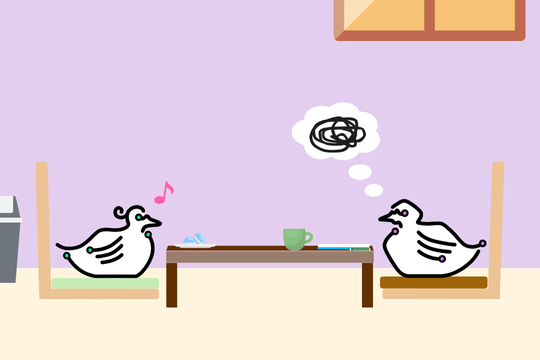 オリジナル例文"Of course."